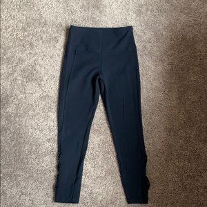 Navy Marika Crop Leggings